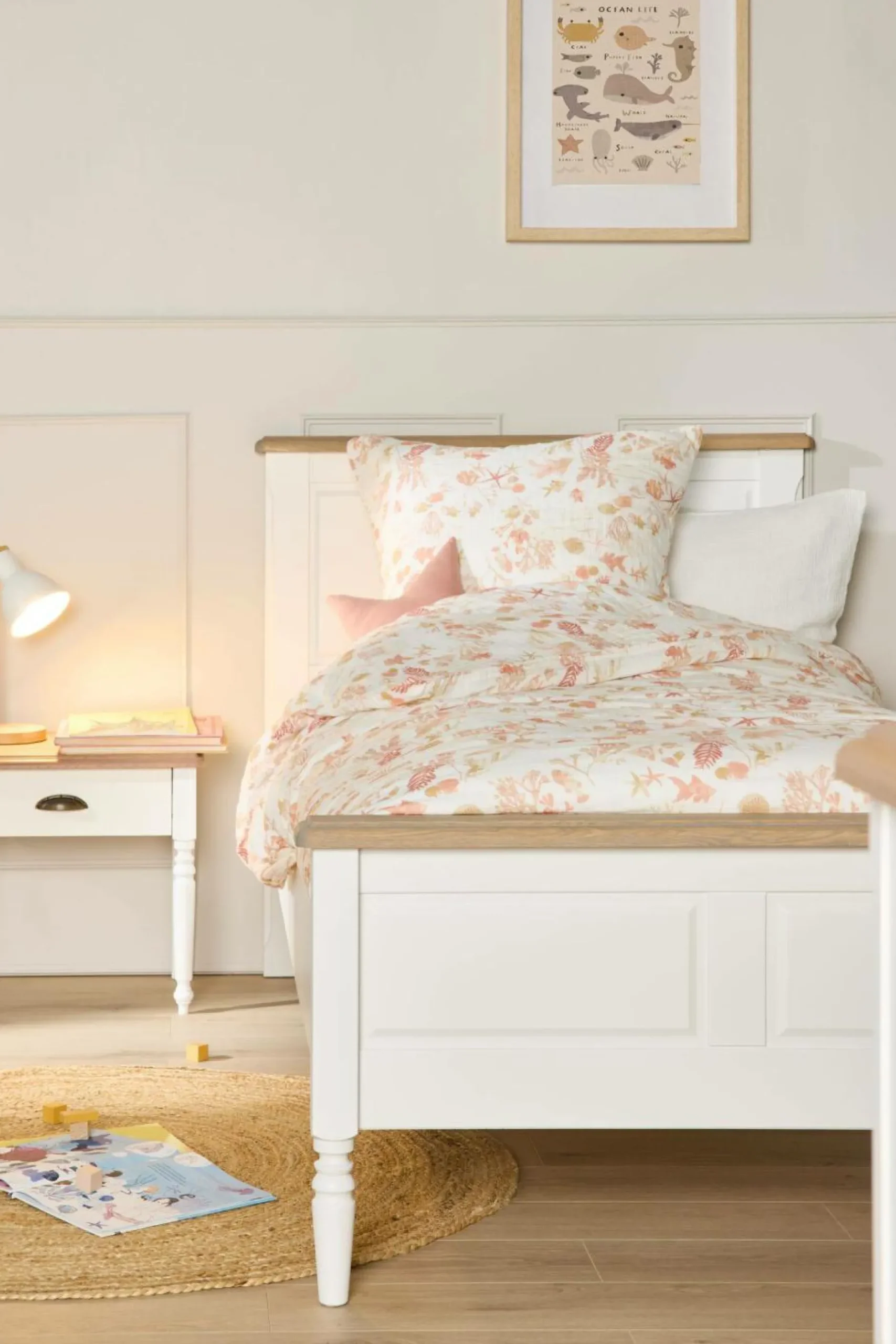 Parures De Lit Enfant>Camif Parure de lit enfant gaze de coton Chansons d'eaux douces - - 140 x 200 cm Rouge