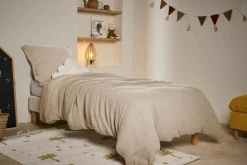 Parures De Lit Enfant>Camif Parure de lit enfant gaze de coton bio Lou - - 140 x 200 cm Beige