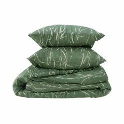 Housses De Couette|Parures De Lit>Camif Parure de lit gaze de coton Vulpin - - 240 x 220 cm Vert/Ecru