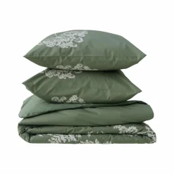 Housses De Couette|Parures De Lit>Camif Parure de lit percale Angélique - - 240 x 220 cm Vert