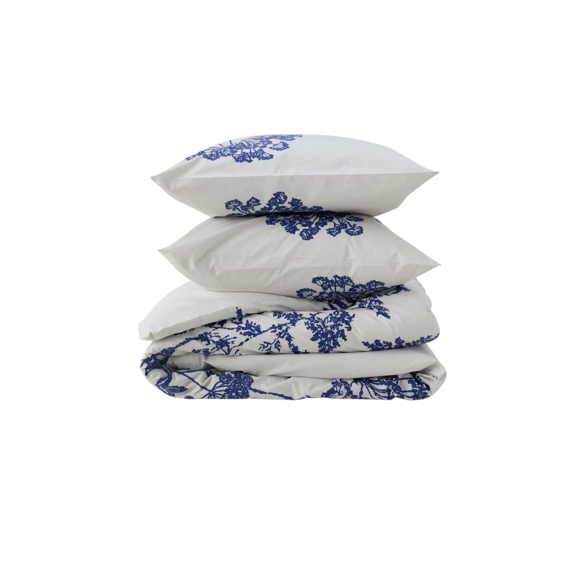 Housses De Couette|Parures De Lit>Camif Parure de lit percale Angélique - - 240 x 220 cm Gris