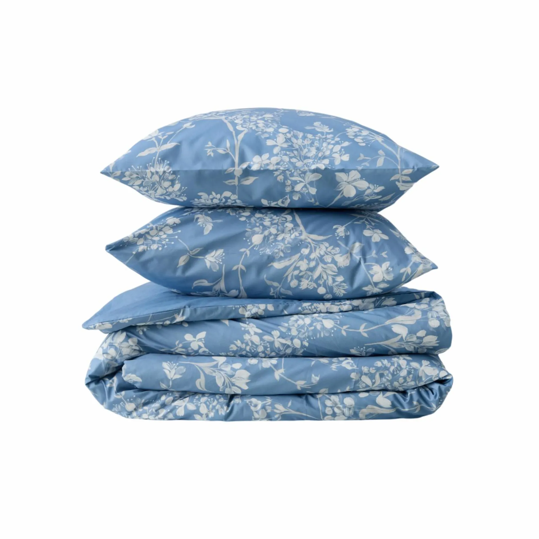 Housses De Couette|Parures De Lit>Camif Parure de lit percale Passerage - - 240 x 220 cm Bleu