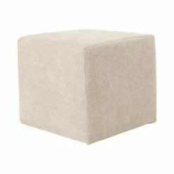Repose-Pieds>Camif Petit pouf tissu Opus - Naturel