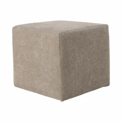 Repose-Pieds>Camif Petit pouf tissu Opus - Taupe