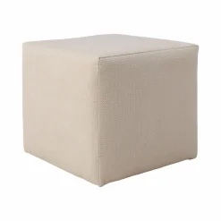 Repose-Pieds>Camif Petit pouf tissu Otis - Crème