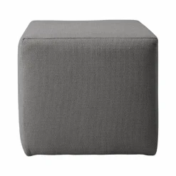 Repose-Pieds>Camif Petit pouf tissu Otis - Gris