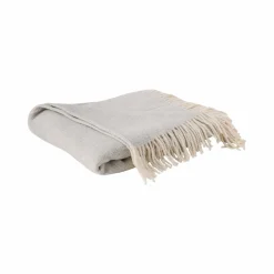 Plaids|Plaids>Camif Plaid coton polyester recyclé Perrin - - 130 x160 cm Gris