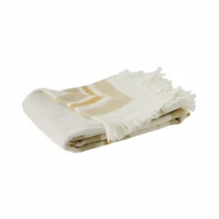 Plaids|Plaids>Camif Plaid recyclé Tristan - - 120 x 180 cm Vert/beige