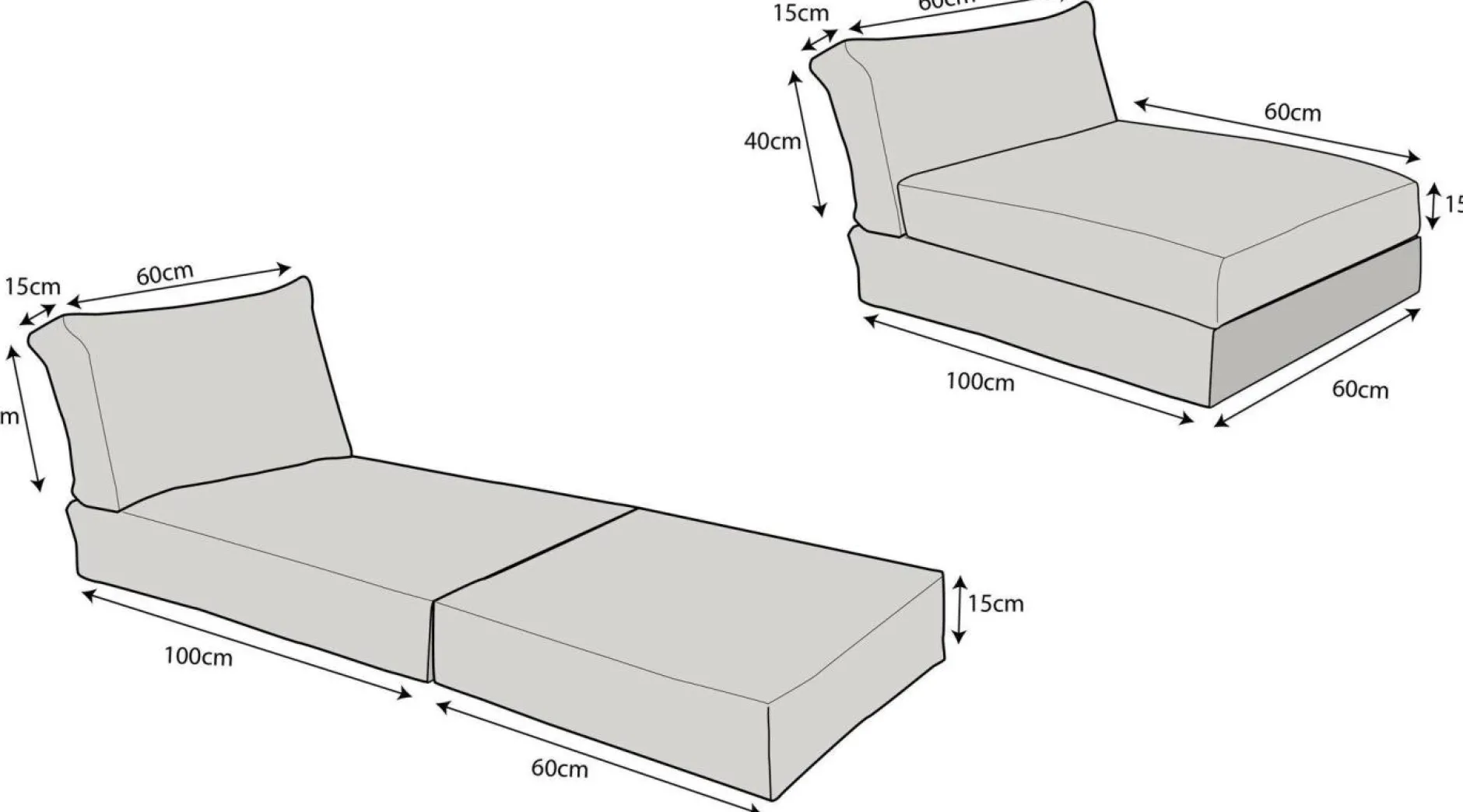 Coussins Palettes Et Poufs|Poufs, Poires Et Coussins De Sol>Camif Pouf Bain de soleil Recyclé Heva - Tomette