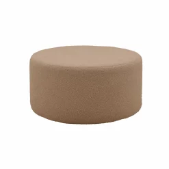 Repose-Pieds>Camif Pouf bouclette 70 cm Ome - Beige