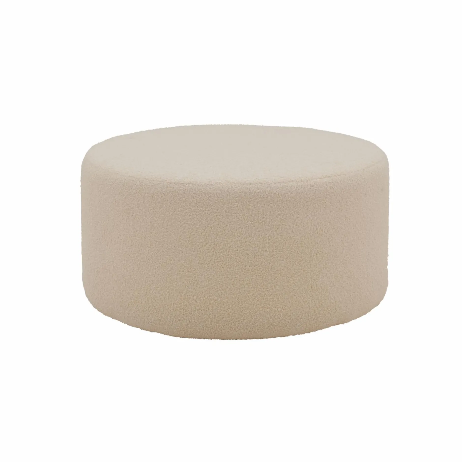 Repose-Pieds>Camif Pouf bouclette 70 cm Ome - Lin