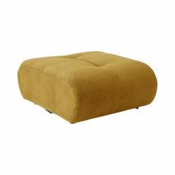 Canapés Modulables>Camif Pouf pour canapé modulable tissu Benny - Moutarde