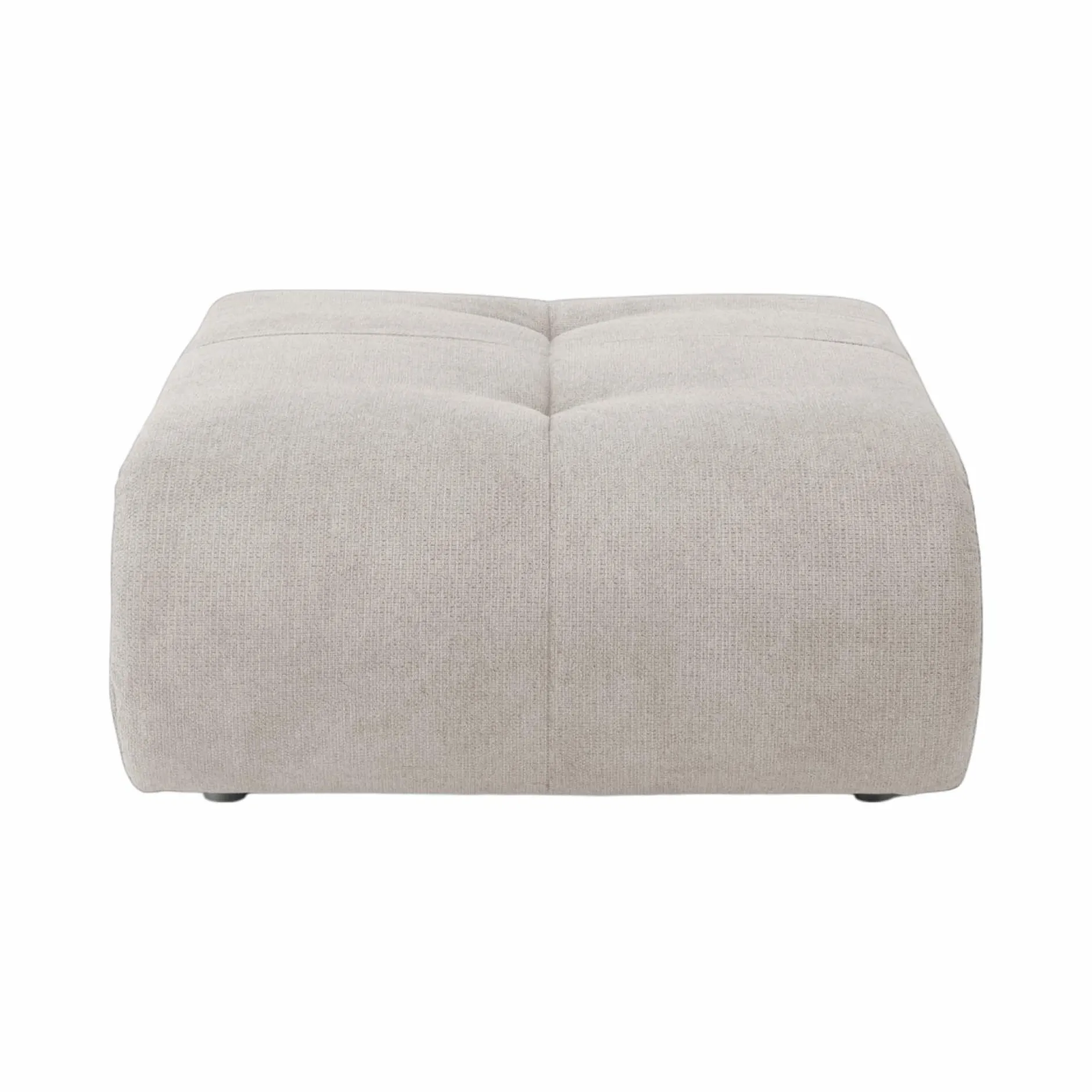 Canapés Modulables>Camif Pouf pour canapé modulable tissu Benny - Naturel