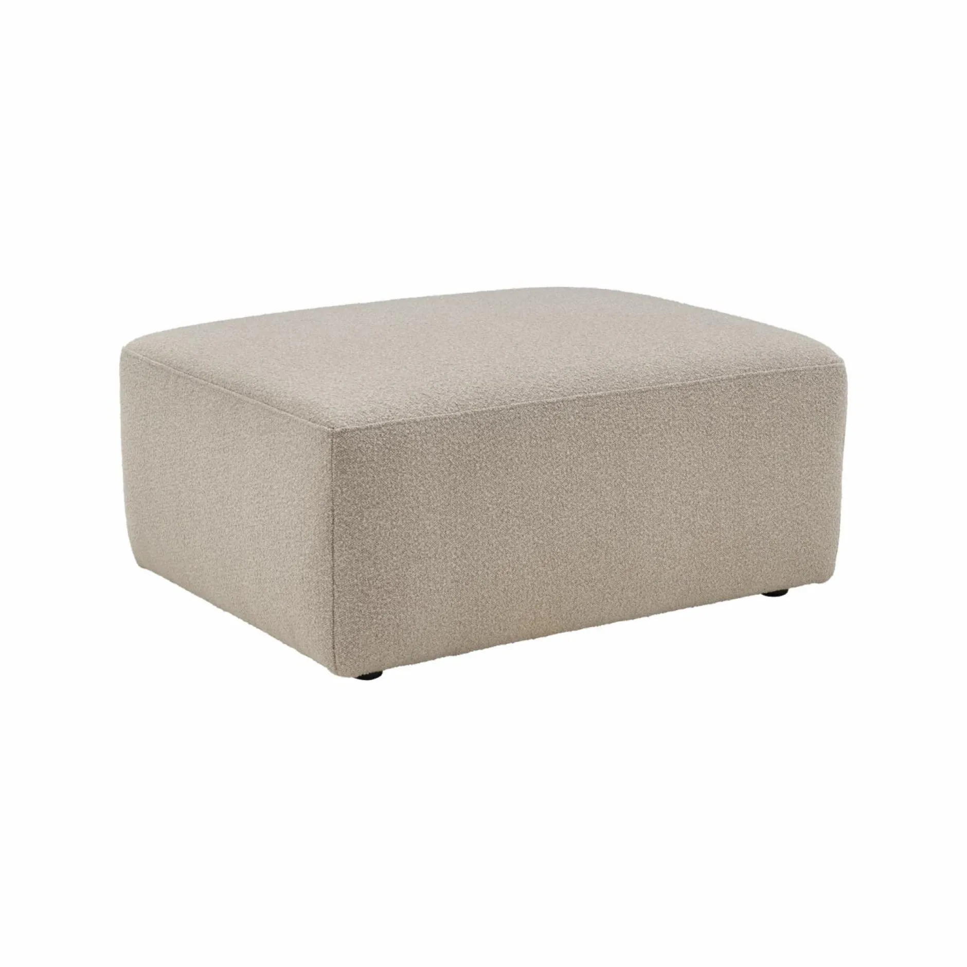 Canapés Modulables>Camif Pouf pour canapé modulable tissu Pixel - Naturel
