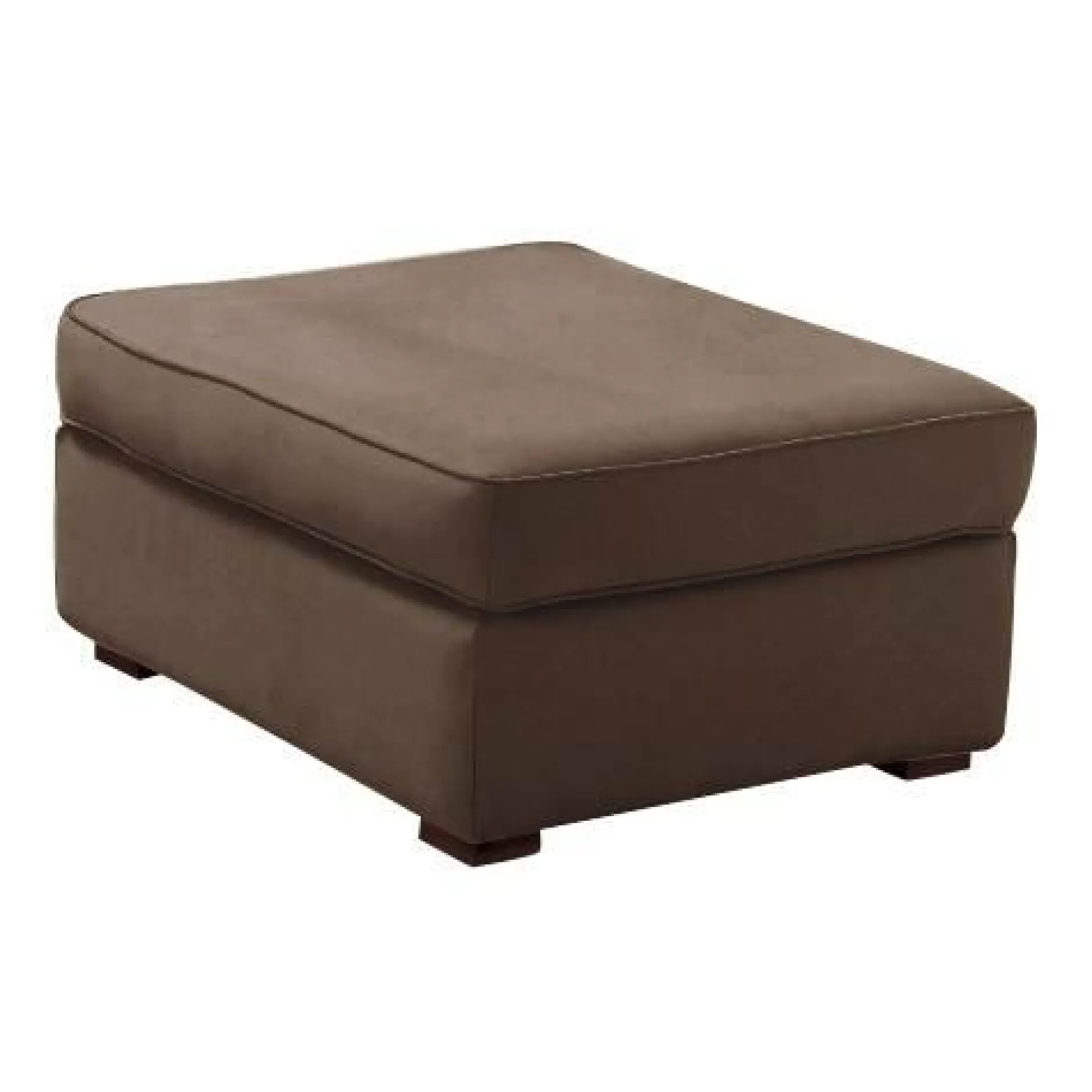Repose-Pieds>Camif Pouf tissu coton déhoussable Marbella - Taupe