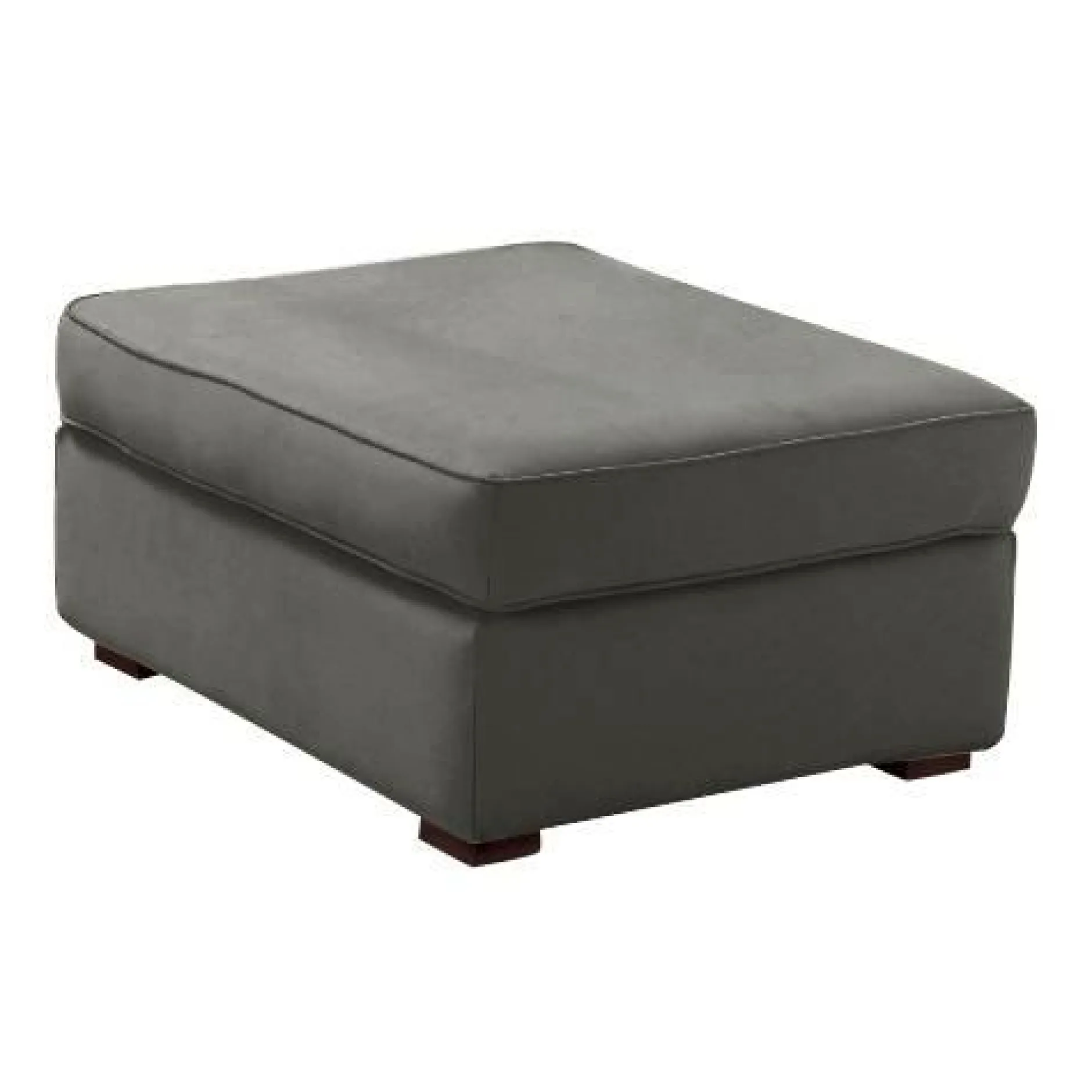 Repose-Pieds>Camif Pouf tissu coton déhoussable Marbella - Gris
