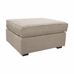 Repose-Pieds>Camif Pouf tissu déhoussable Marbella - Beige