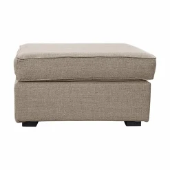 Repose-Pieds>Camif Pouf tissu déhoussable Marbella - Beige