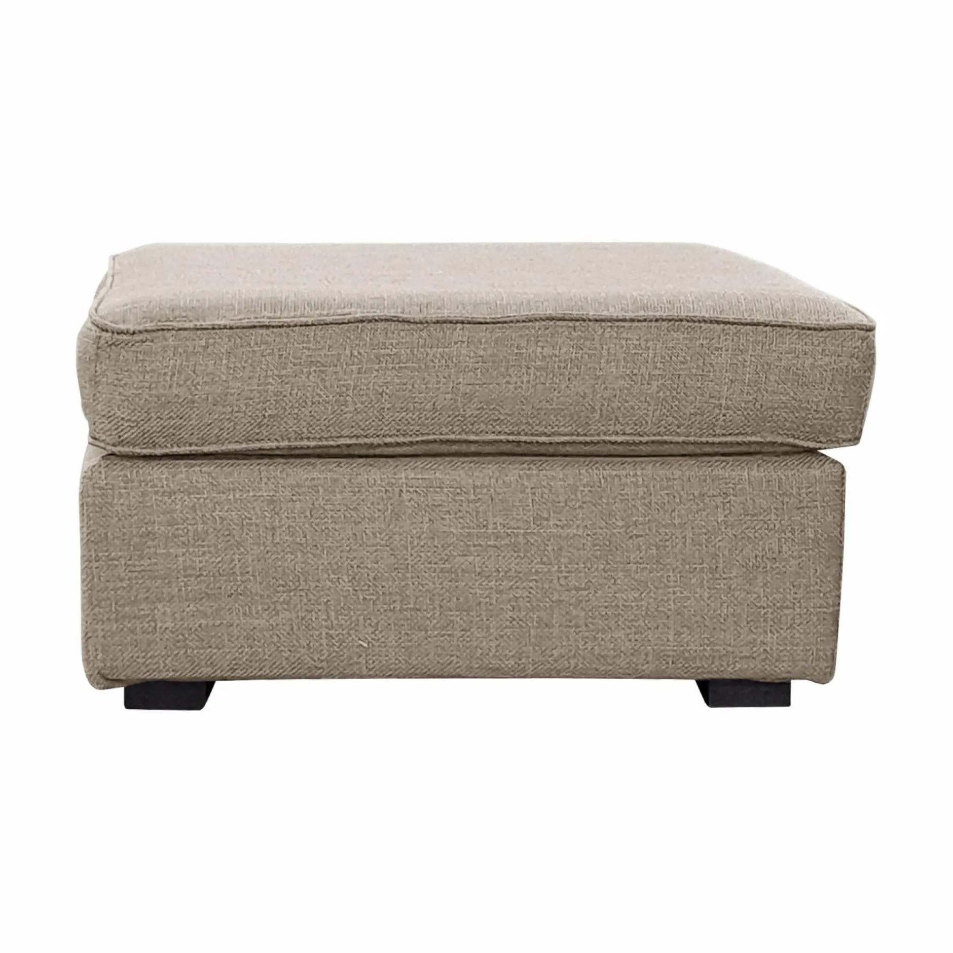 Repose-Pieds>Camif Pouf tissu déhoussable Marbella - Beige