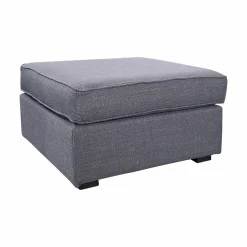 Repose-Pieds>Camif Pouf tissu déhoussable Marbella - Gris