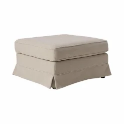 Repose-Pieds>Camif Pouf tissu déhoussable Naxos - Beige
