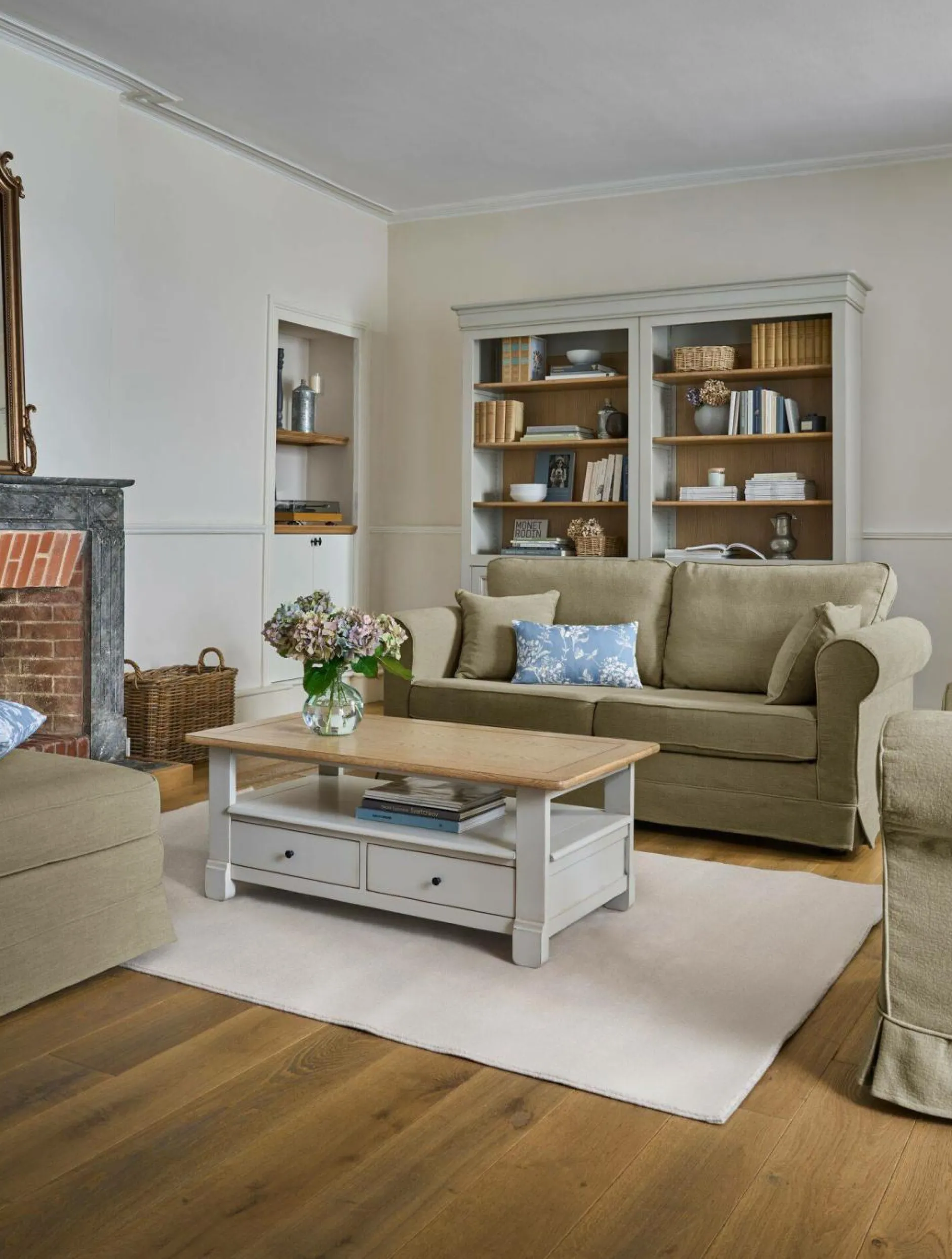 Repose-Pieds>Camif Pouf tissu déhoussable Naxos - Beige