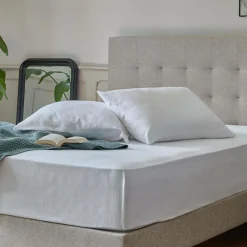 Protèges Oreillers|Protèges Oreillers>Camif Protège oreiller molleton anti acariens et bactérien Anais - 50 x 70 cm