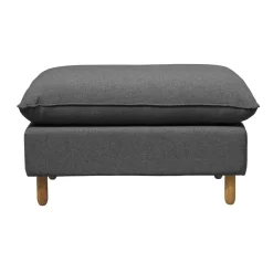 Repose-Pieds>Camif Repose-pieds tissu Portimo - Gris Foncé