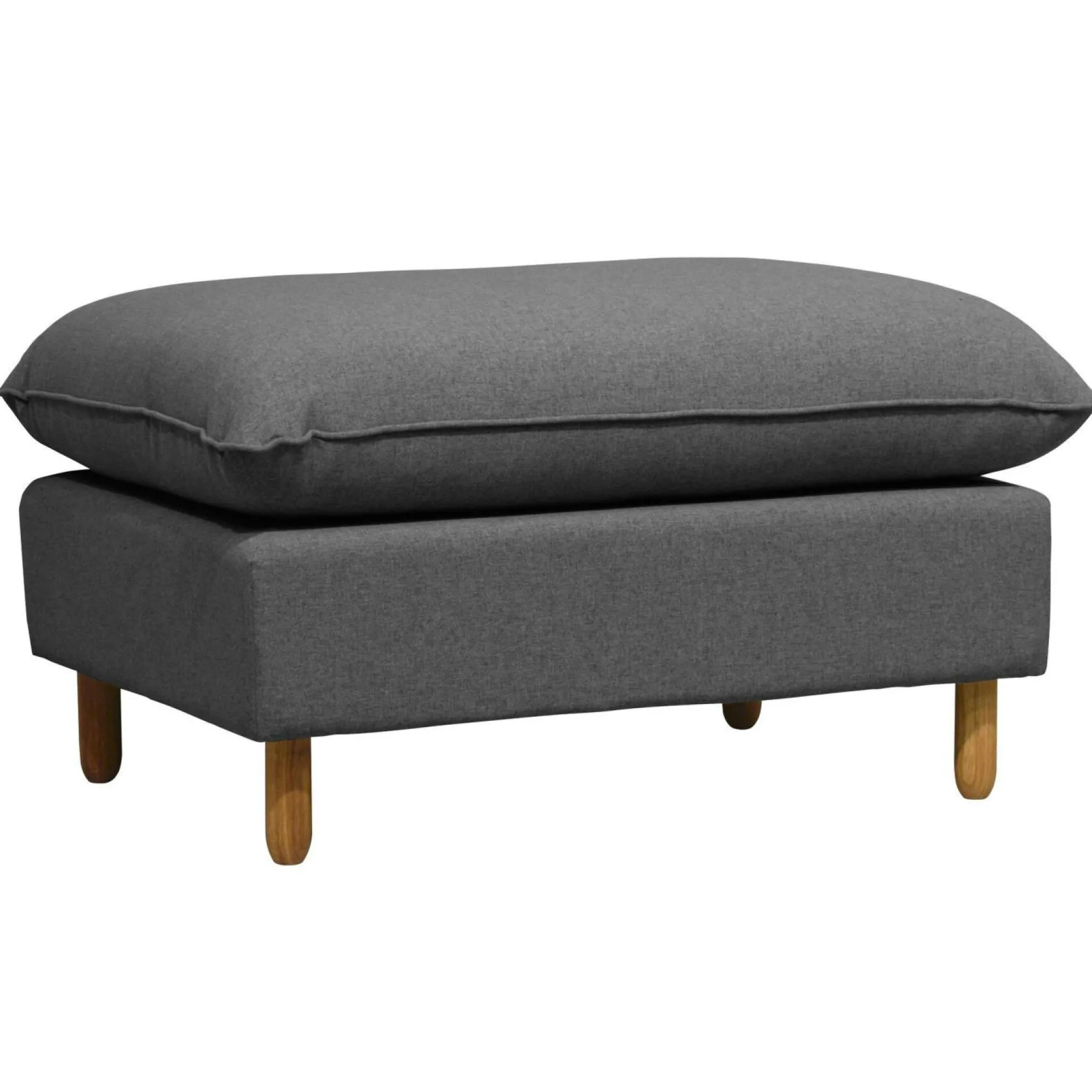 Repose-Pieds>Camif Repose-pieds tissu Portimo - Gris Foncé