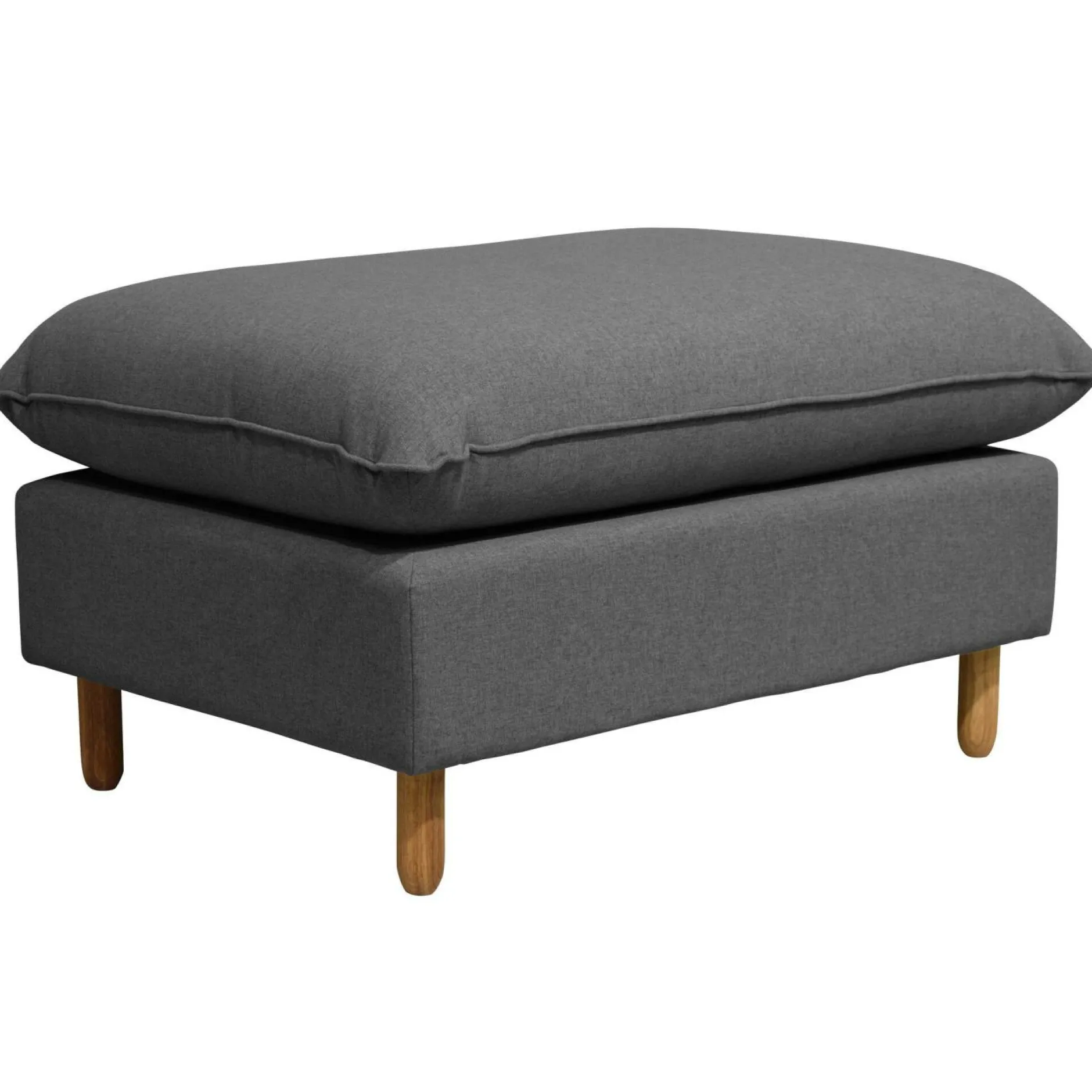 Repose-Pieds>Camif Repose-pieds tissu Portimo - Gris Foncé