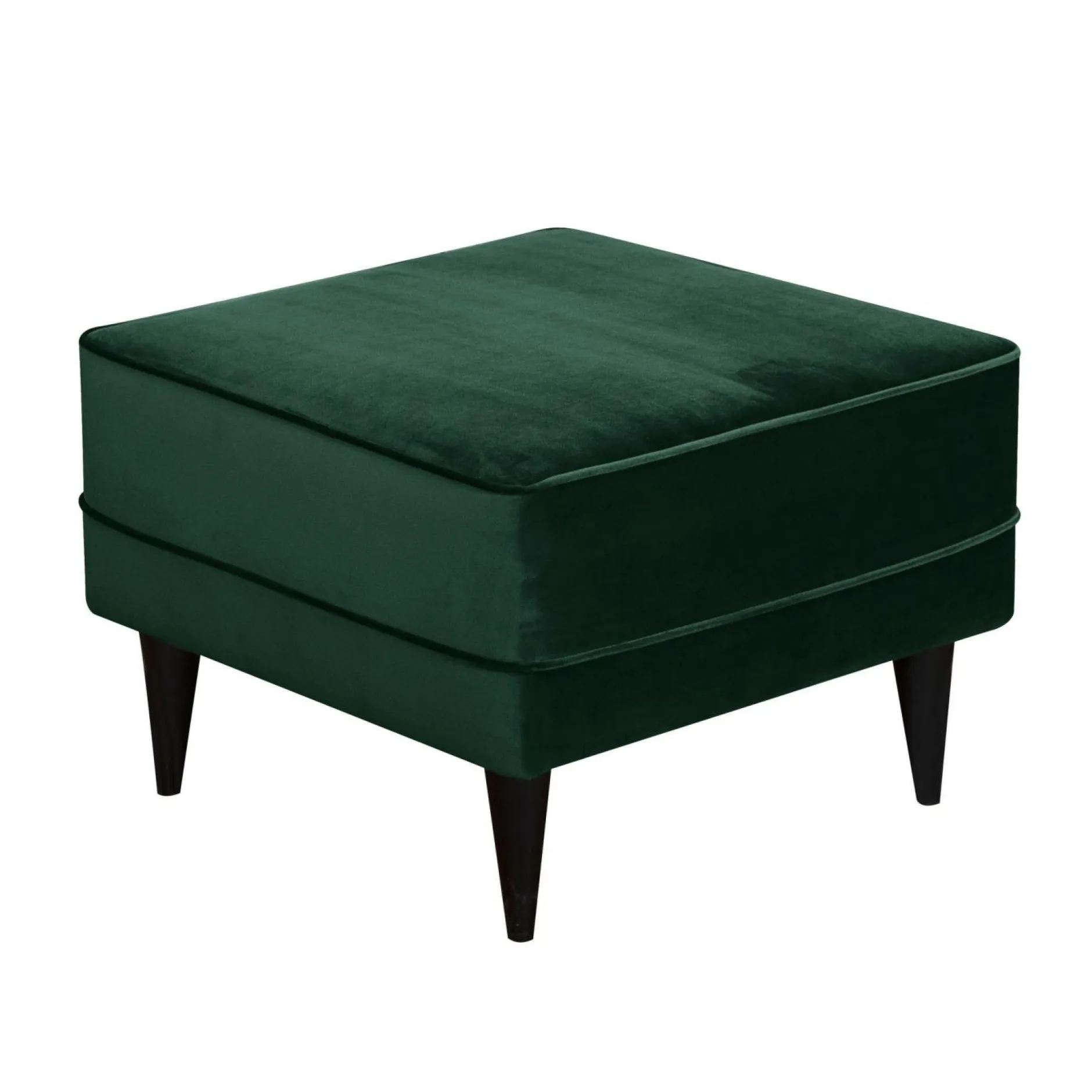 Repose-Pieds>Camif Repose-pieds velours Oscar - Vert Emeraude