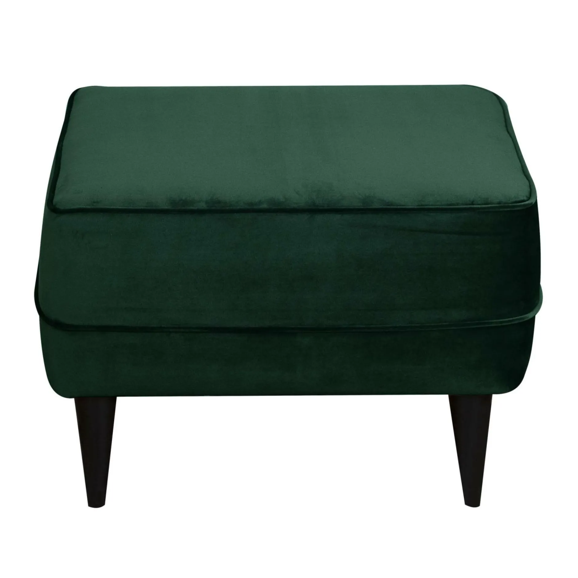 Repose-Pieds>Camif Repose-pieds velours Oscar - Vert Emeraude