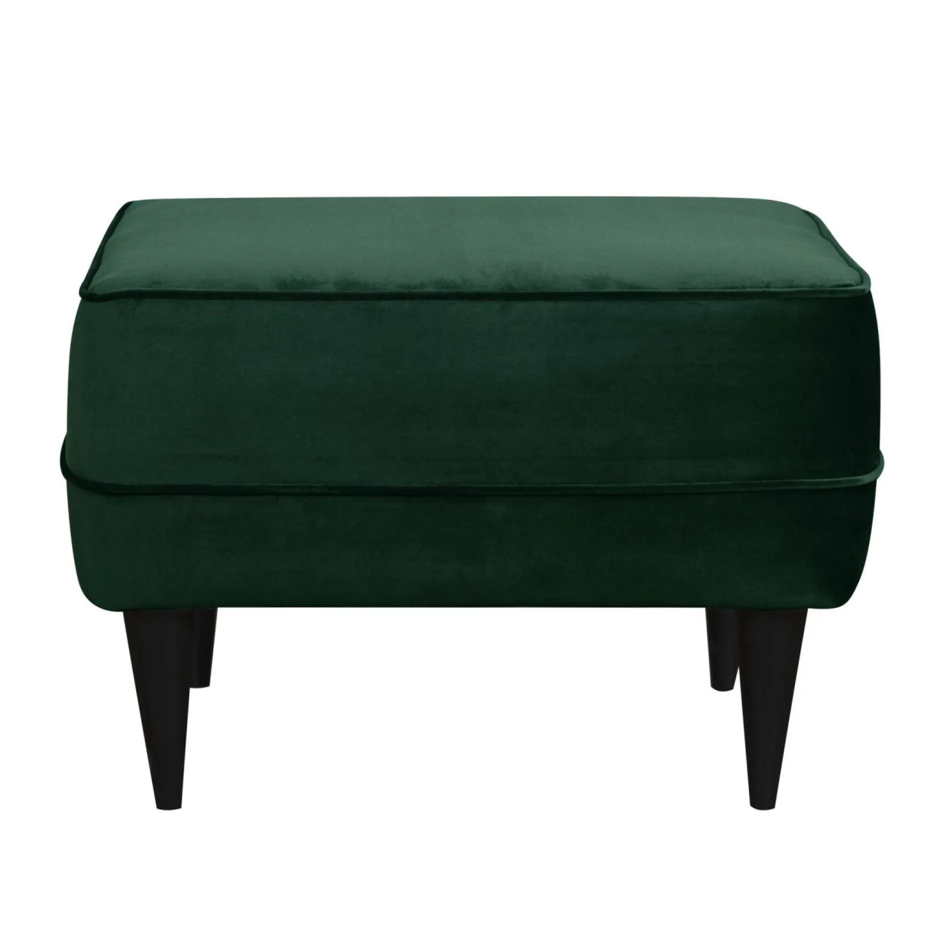 Repose-Pieds>Camif Repose-pieds velours Oscar - Vert Emeraude