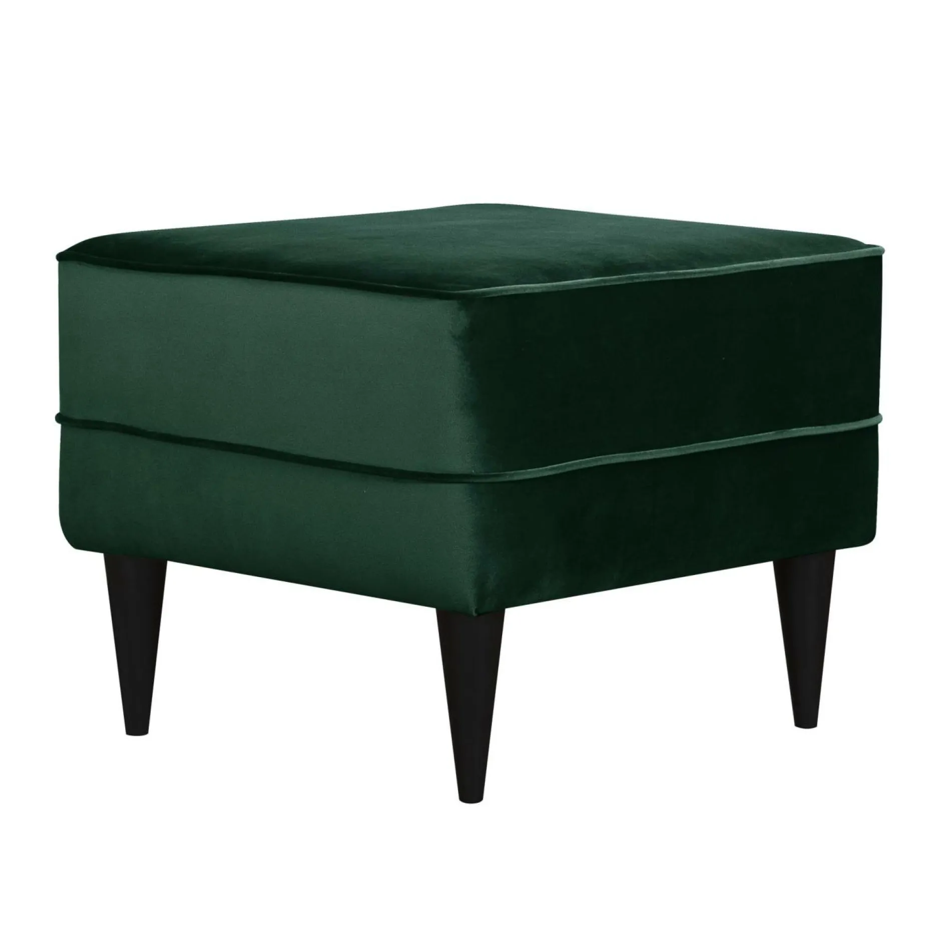 Repose-Pieds>Camif Repose-pieds velours Oscar - Vert Emeraude