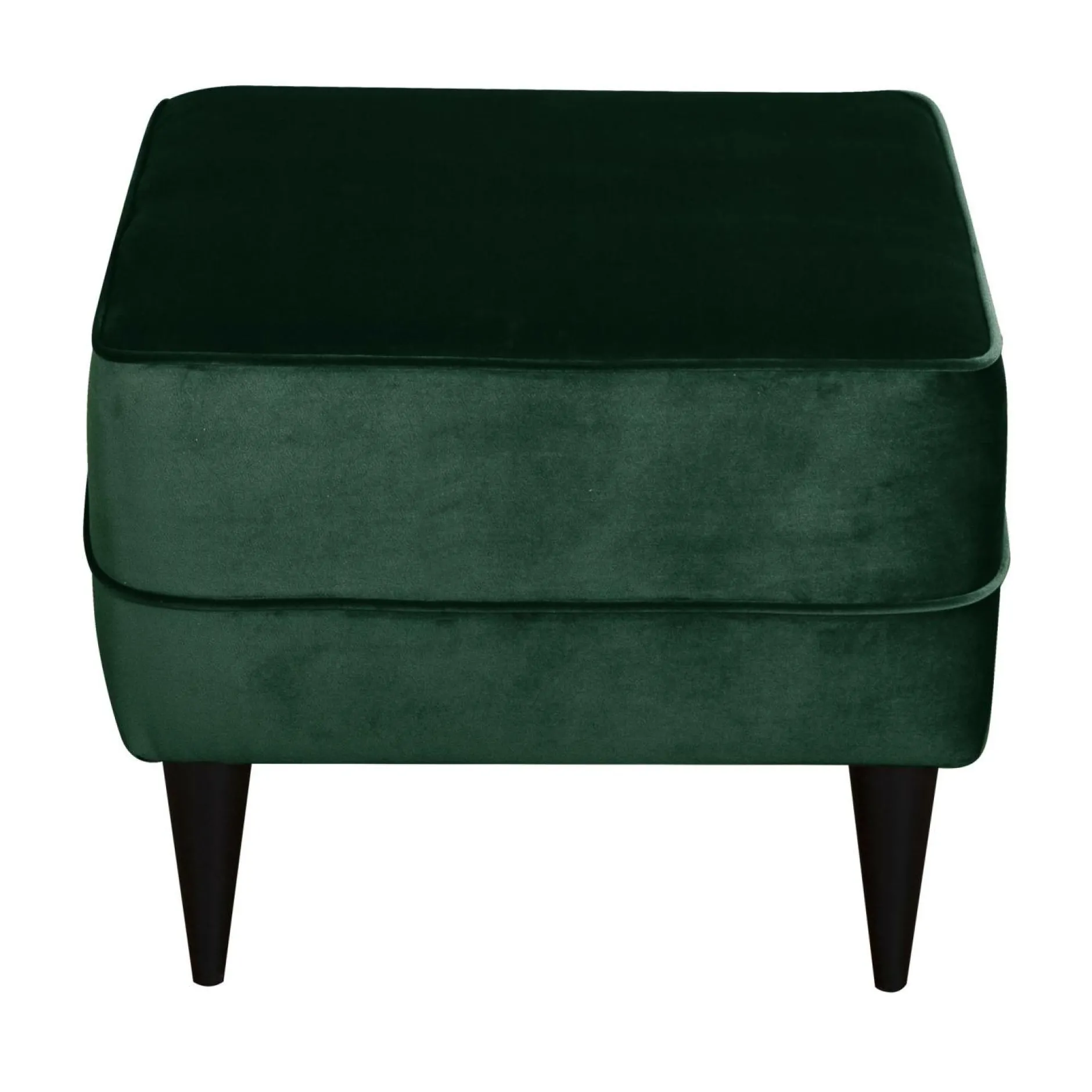 Repose-Pieds>Camif Repose-pieds velours Oscar - Vert Emeraude