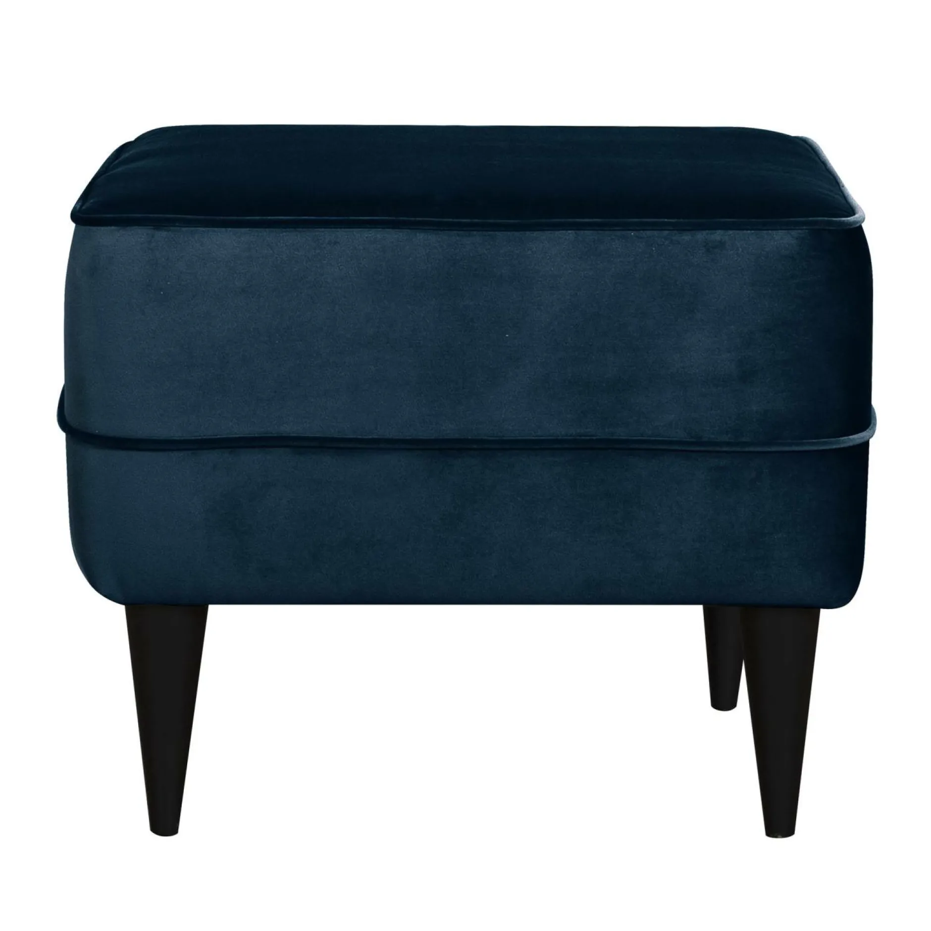 Repose-Pieds>Camif Repose-pieds velours Oscar - Bleu