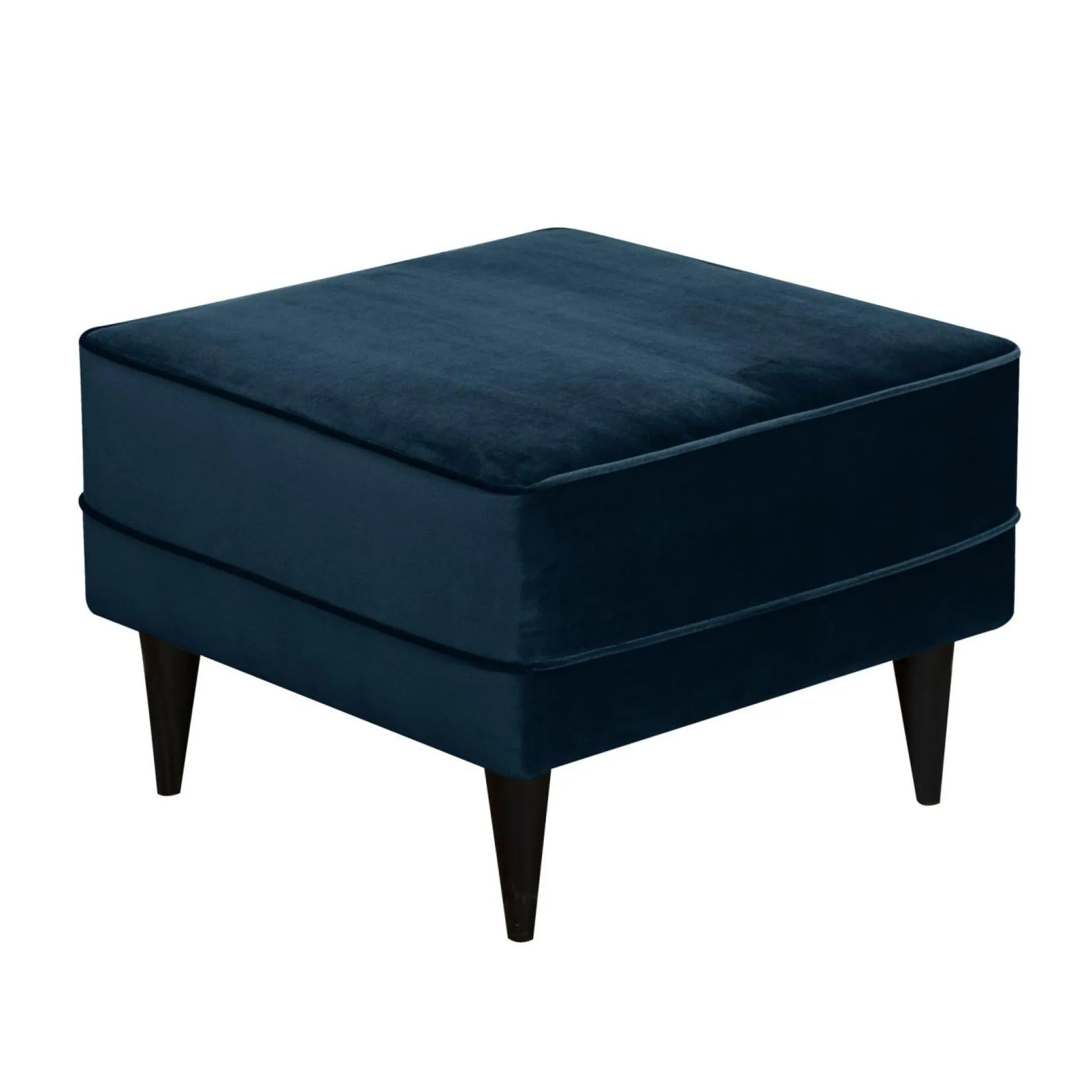 Repose-Pieds>Camif Repose-pieds velours Oscar - Bleu