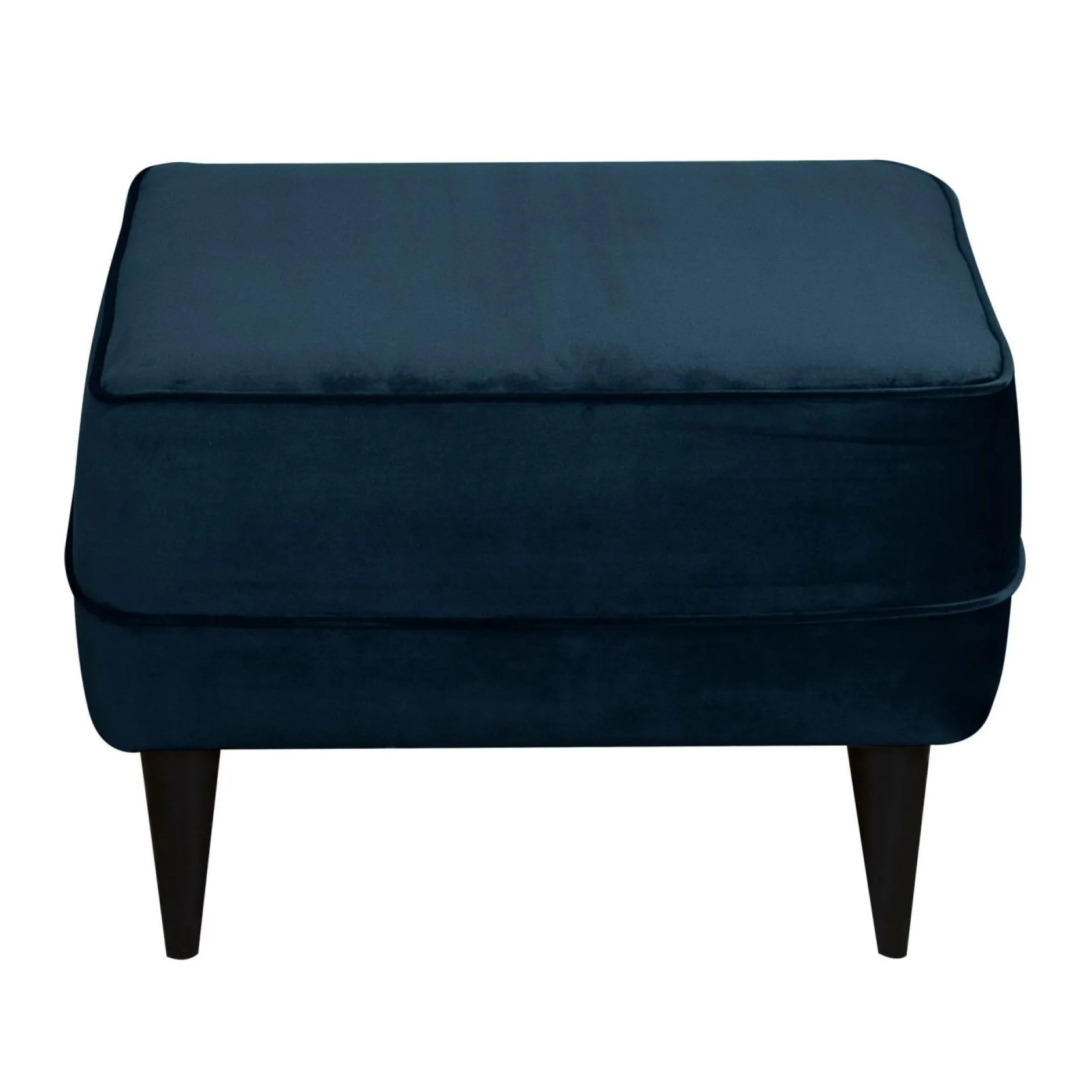 Repose-Pieds>Camif Repose-pieds velours Oscar - Bleu