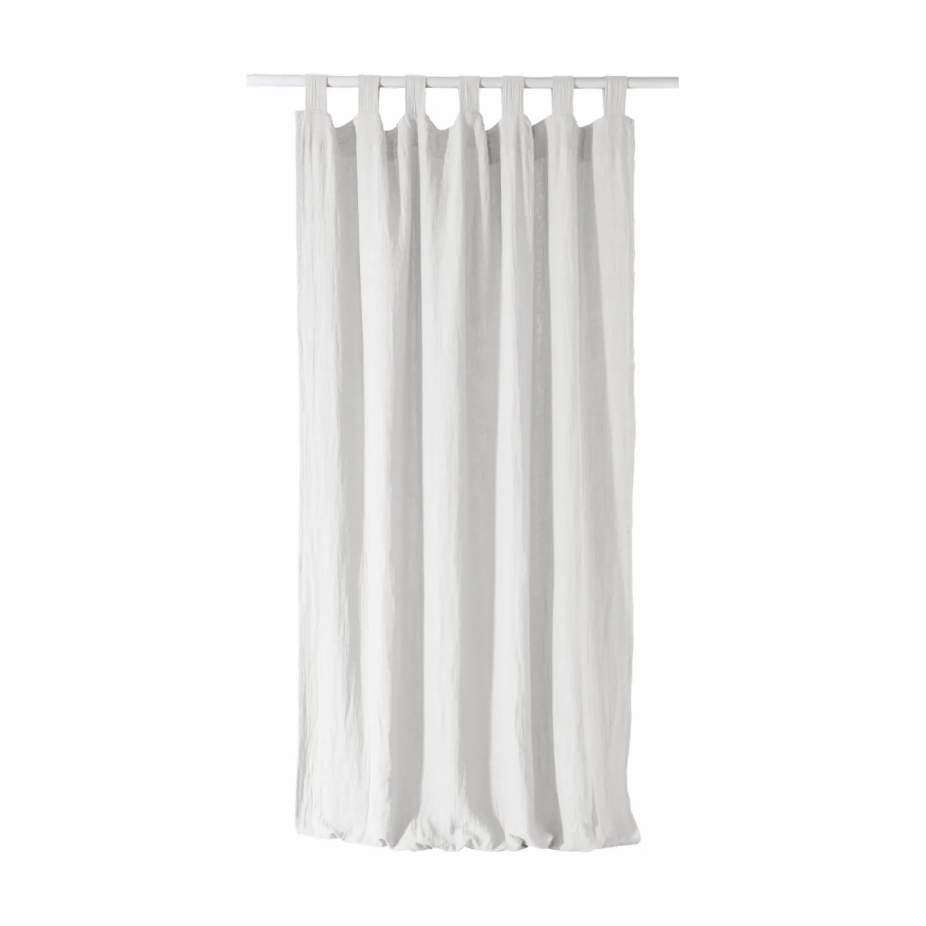 Rideaux Et Voilage|Rideaux Et Voilage>Camif Rideau à pattes gaze de coton Cybelle - Blanc