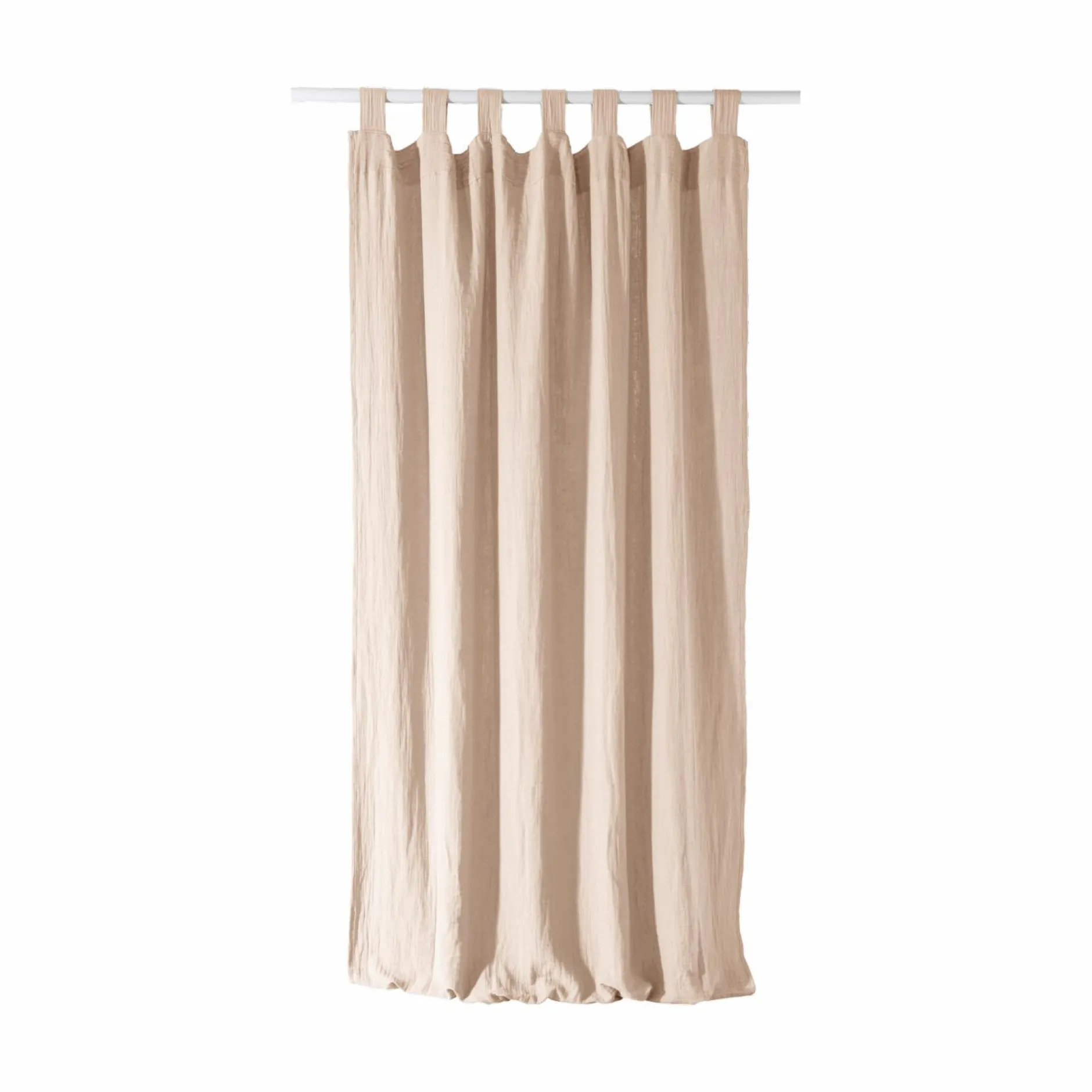 Rideaux Et Voilage|Rideaux Et Voilage>Camif Rideau à pattes gaze de coton Cybelle - Naturel