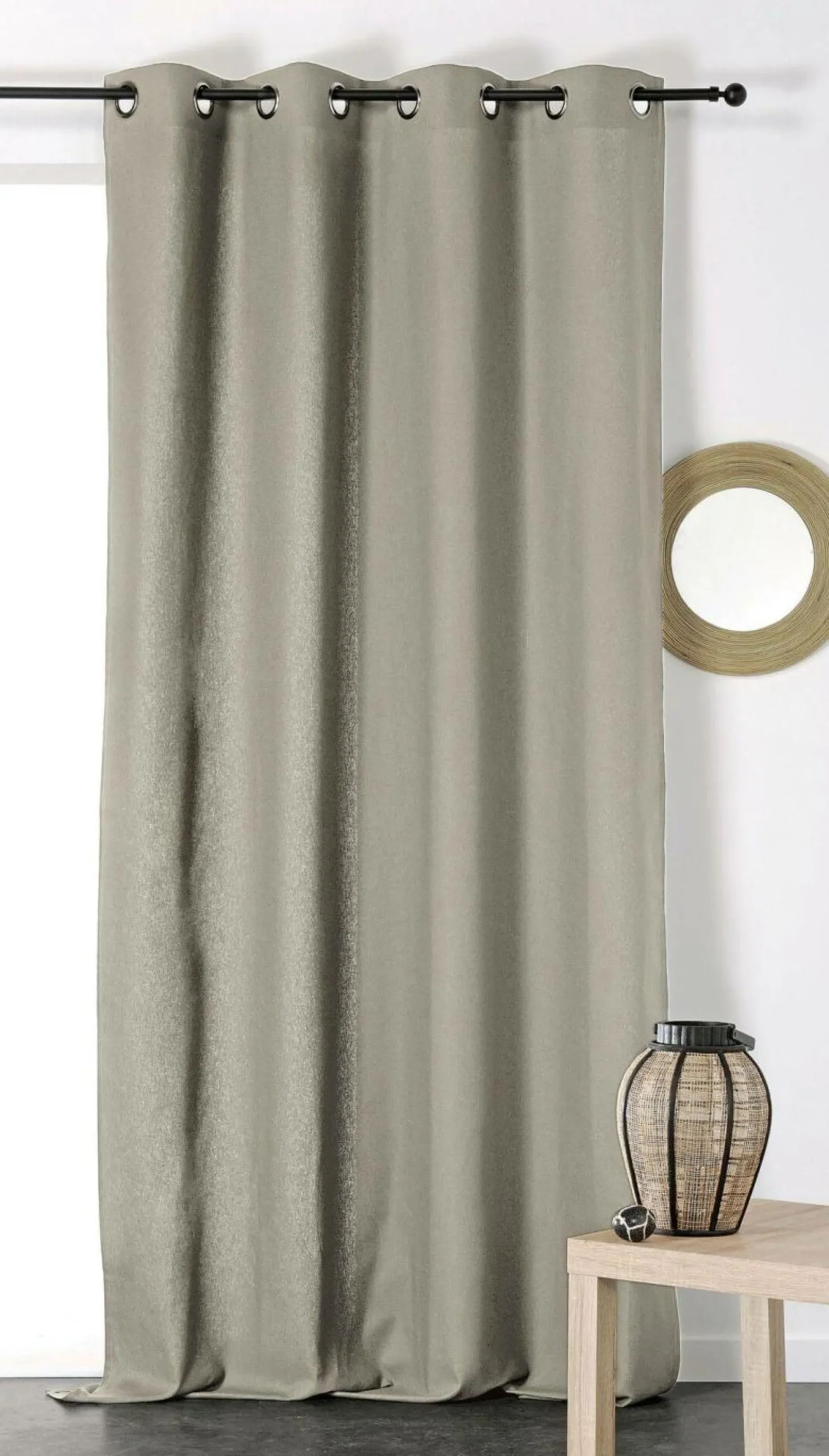 Rideaux Et Voilage|Rideaux Et Voilage>Camif Rideau coton lin Loïs - - 135 x 260 cm Beige