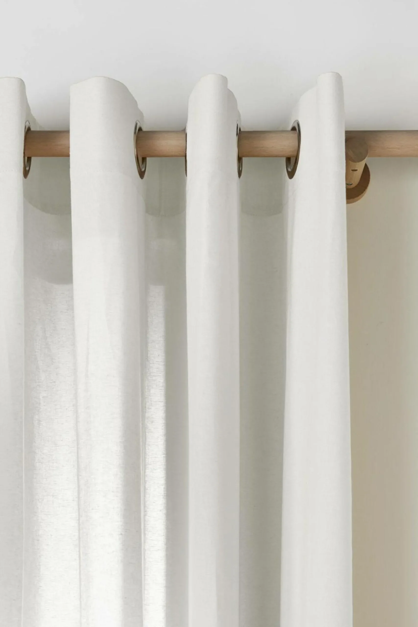 Rideaux Et Voilage|Rideaux Et Voilage>Camif Rideau coton lin Valentine - Blanc