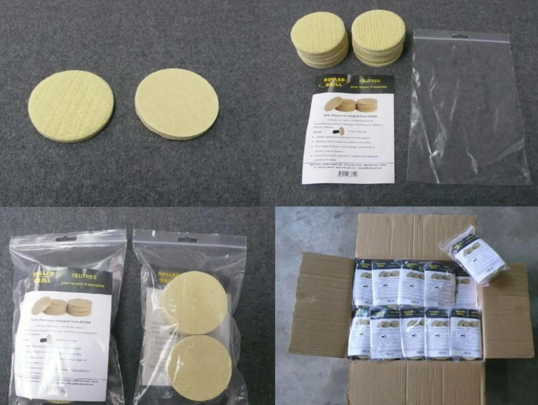 Crêpières Et Gaufriers>Camif ROLLER GRILL Sachet de 10 feutres pour Crêpière BILIG 400