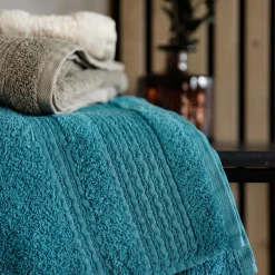 Serviettes De Bain>Camif Serviette de bain coton bio Lena - - 30 x 50 cm Sauge