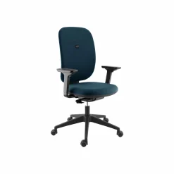 Chaises De Bureau>Camif SOKOA Siége Alaia dossier tapissé avec accoudoirs - Indigo