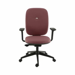 Chaises De Bureau>Camif SOKOA Siége Alaia dossier tapissé avec accoudoirs - Lie de Vin