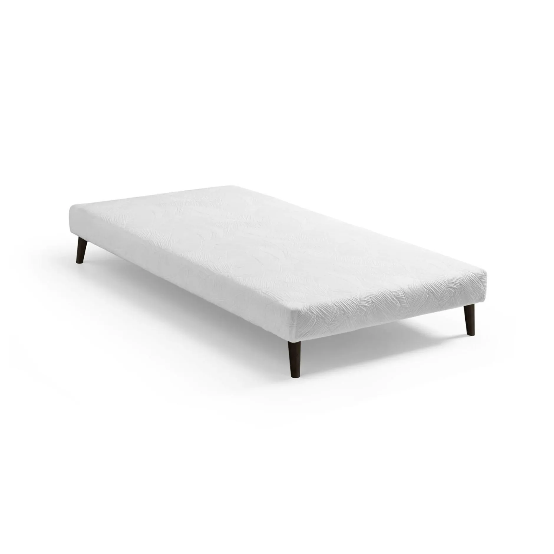 Sommiers 90 X 190 Cm|Sommiers 160 X 200 Cm>Camif Sommier et pieds Zohra et Raphaël - - 80 x 200 cm Wengé