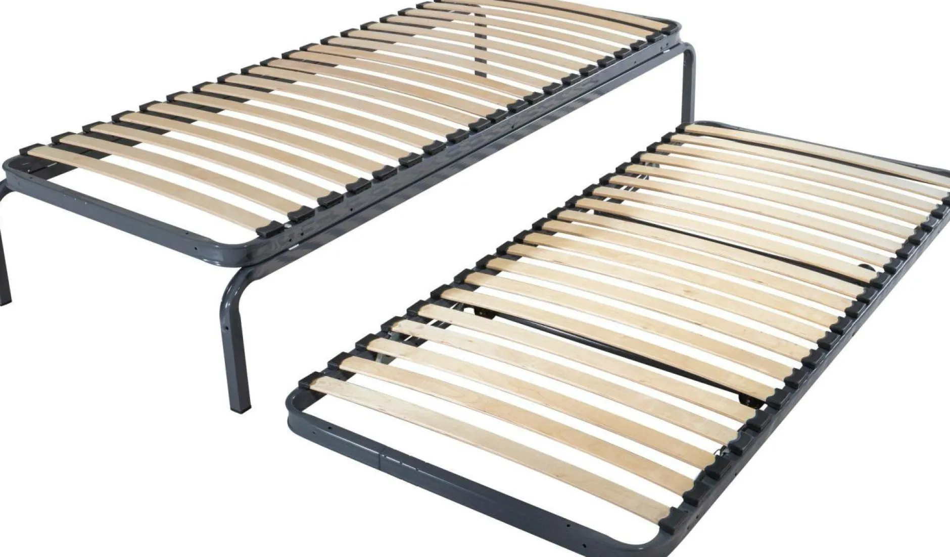 Sommiers Gigognes Et Pliables|Sommiers 90 X 190 Cm>Camif Sommier gigogne métallique à lattes - 80 x 190 cm