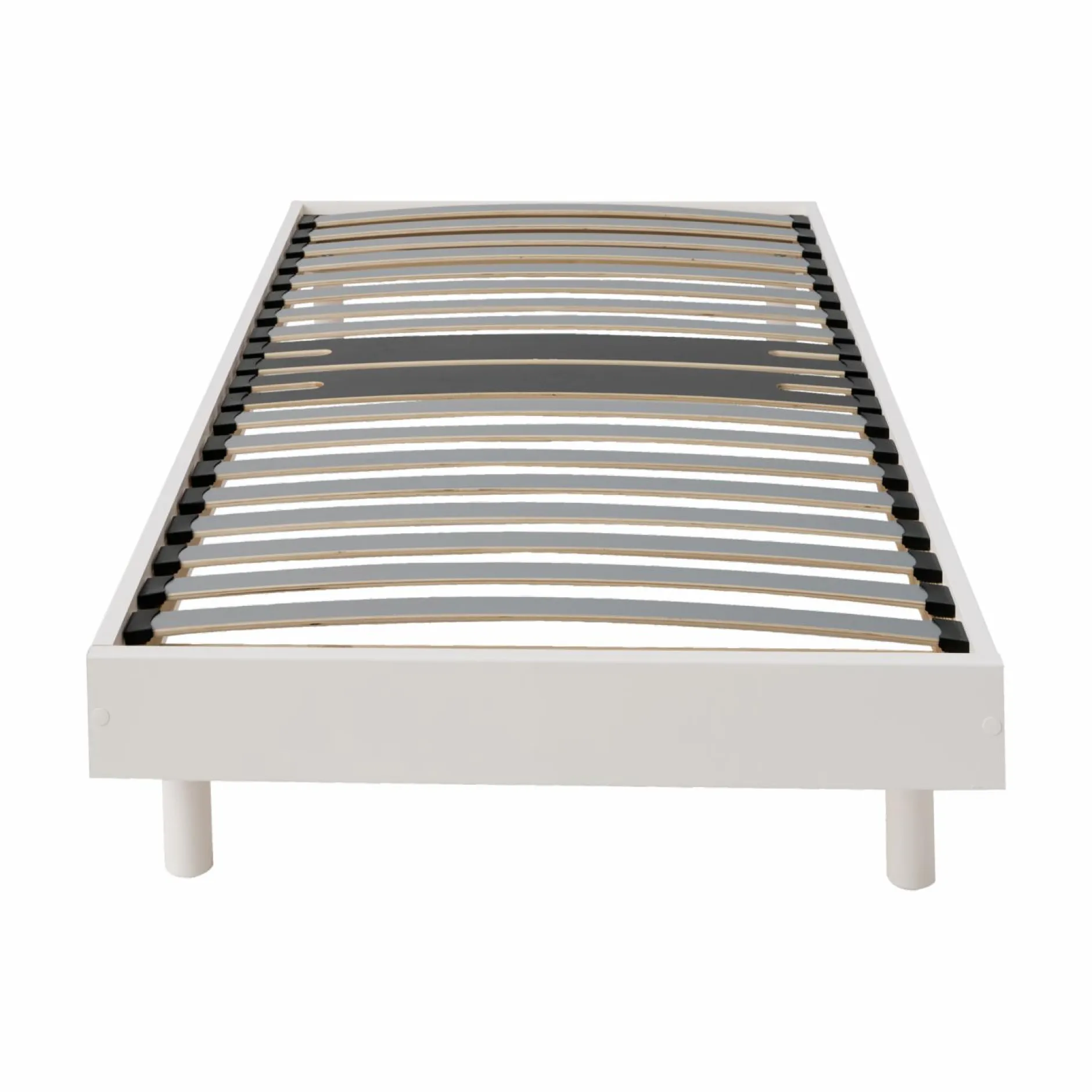 Sommiers 90 X 190 Cm|Sommiers 140 X 190 Cm>Camif Sommier kit décor bois Elian - - 90 x 190 cm Blanc