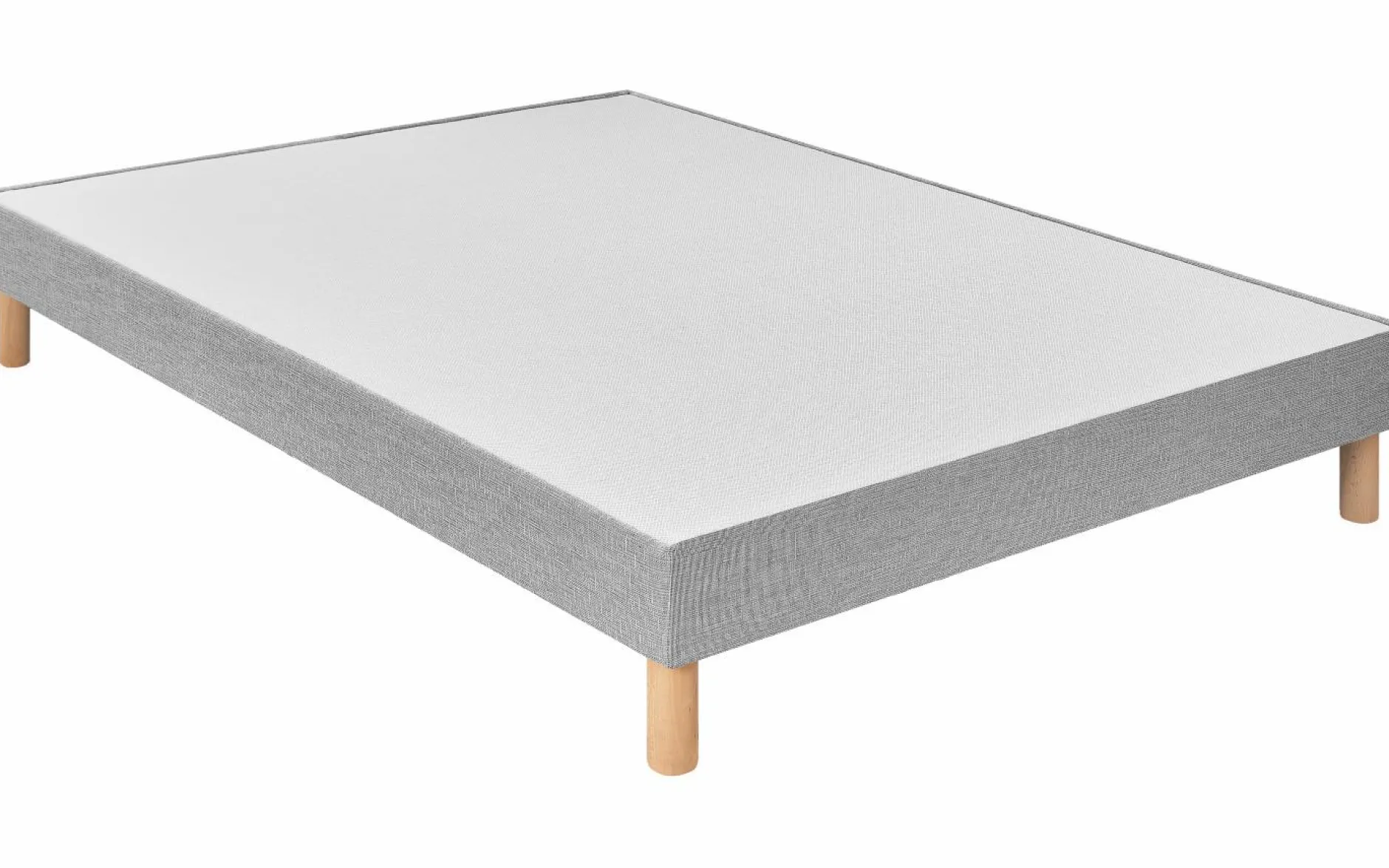 Sommiers 90 X 190 Cm|Sommiers 140 X 190 Cm>Camif Sommier tapissier à lattes et pieds 15 cm Charlotte - 2 x 80 x 200 cm